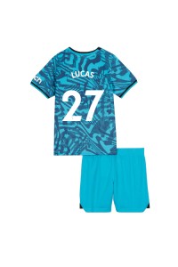 Fotbalové Dres Tottenham Hotspur Lucas Moura #27 Dětské Třetí Oblečení 2022-23 Krátký Rukáv (+ trenýrky)